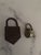 An interesting pair of antique locks. Made of metal and with original keys. Functional, or cool retro decor.