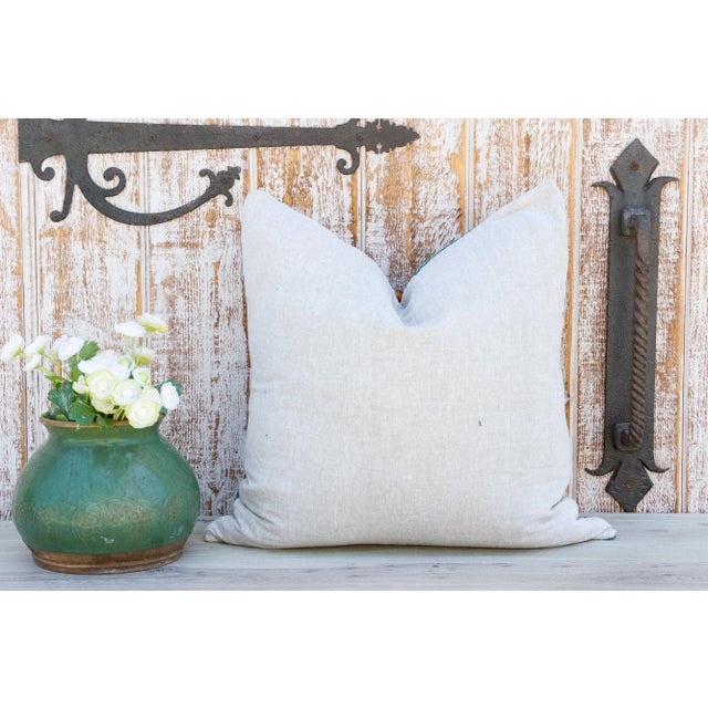 Chopad Sindh Sami Square Pillow For Sale In Los Angeles - Image 6 of 8