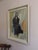 Mid 20th Century Mid-Century Modern 'Presence in Shadow' Vintage Original Abstract Figurative Oil Painting, Framed For Sale - Image 5 of 12