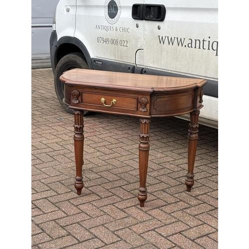 Console Table, Hall Table. with Drawer. Sizes :- 97 cms wide, 46 cms depth, 78 cms high. This is an old piece and has...