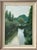 Green Vintage Expressionist Green River Landscape Oil on Canvas Board For Sale - Image 8 of 11