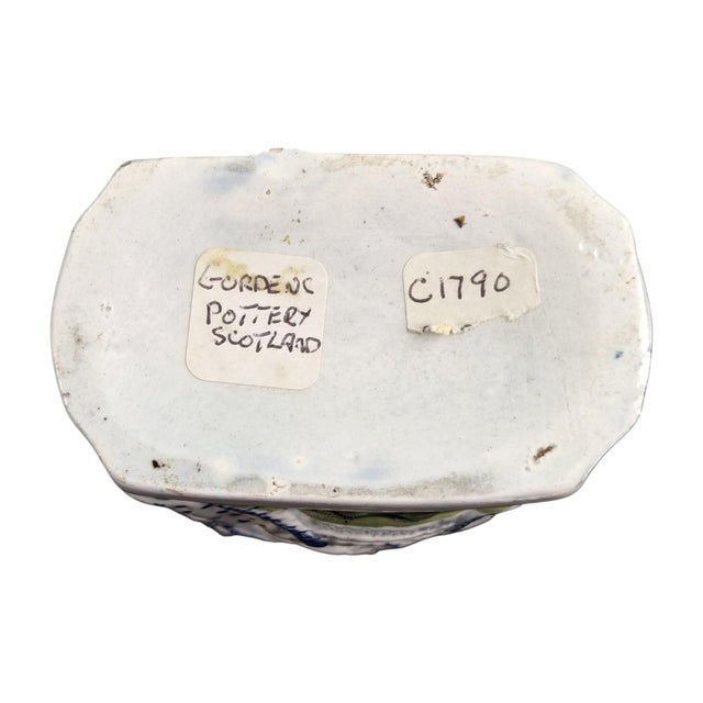 Scottish Pearlware Macaroni Tea Canister by George Gordon, 1790s For Sale - Image 6 of 8