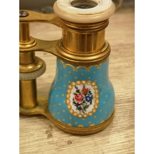 Blue Enamel Theater Glasses For Sale - Image 6 of 13