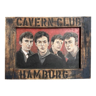 Contemporary Original Painting by Stephen Heigh “The Beatles, Cavern Club, Hamburg” For Sale