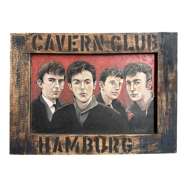Contemporary Original Painting by Stephen Heigh “The Beatles, Cavern Club, Hamburg” For Sale