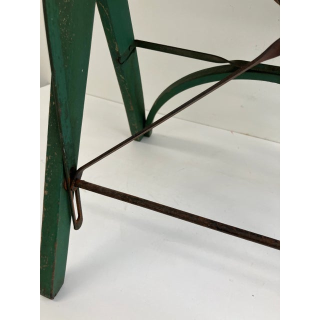 Green Vintage Painted Folding Chair – St. Louis Chair Co.--Child’s Toy or Decorative Accent (C. 1930s–1940s) For Sale - Image 8 of 10