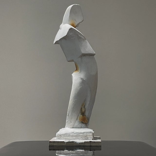 Vintage Modernist Abstract Figurative Plaster Sculpture by Tony Trezza (Ca. 1960) For Sale - Image 4 of 13