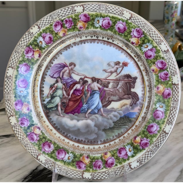 Featuring the Greek Mythological God Apollo with his chariot, angels and la putti lighting the way with its torch, here is...