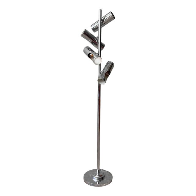 Chrome Floor Lamp by Goffredo Reggiani for Reggiani, 1970s For Sale