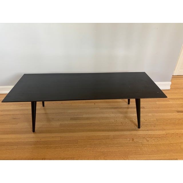 Paul McCobb 1940s Attributed to Paul McCobb Black Lacquer Coffee Table For Sale - Image 4 of 8