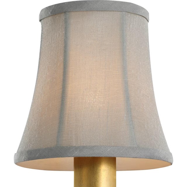 Transitional Visual Comfort Signature 4" Mist Silk Soft Empire Shade For Sale - Image 3 of 3