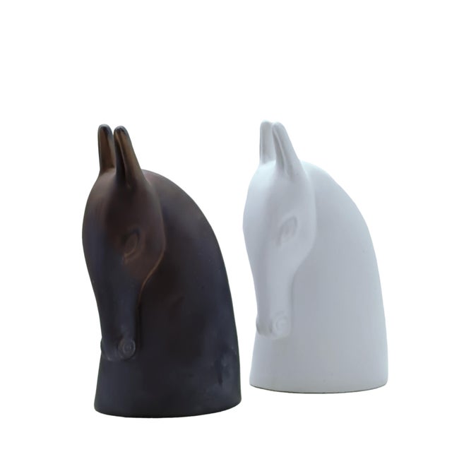 Black Ceramic Horse Sculptures by Anette Edmark, 1990s, Set of 2 For Sale - Image 8 of 8