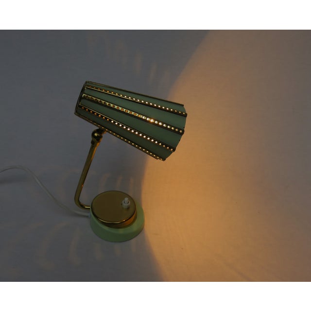 Metal Vintage Bedside Lamps, 1950s, Set of 2 For Sale - Image 7 of 16