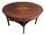 Antique Sheraton/Hepplewhite-Style Oval Inlaid Marquetry Mahogany Coffee Table For Sale
