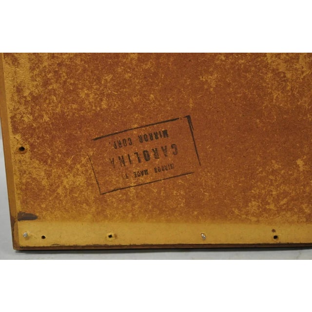 Mid Century Modern Solid Walnut Frame Rectangular Mirror by United Furniture For Sale - Image 11 of 12