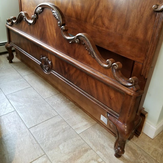 Drexel Heritage Belle Maison Carved Bed of Ribbon King Chairish