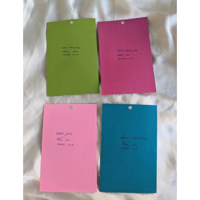 Chocolate and Perfume Abstract Mixed Media Collage Set of 4 by Frances Sousa For Sale - Image 12 of 12