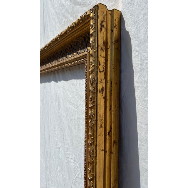 Huge Ornate Wood Frame, Fits Art 40x60" For Sale - Image 9 of 16