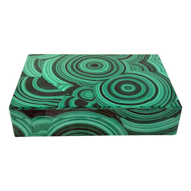 Vintage Malachite Box For Sale