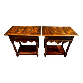 Pair of Theodore Alexander Castle Bromwich Nightstands End Tables For Sale