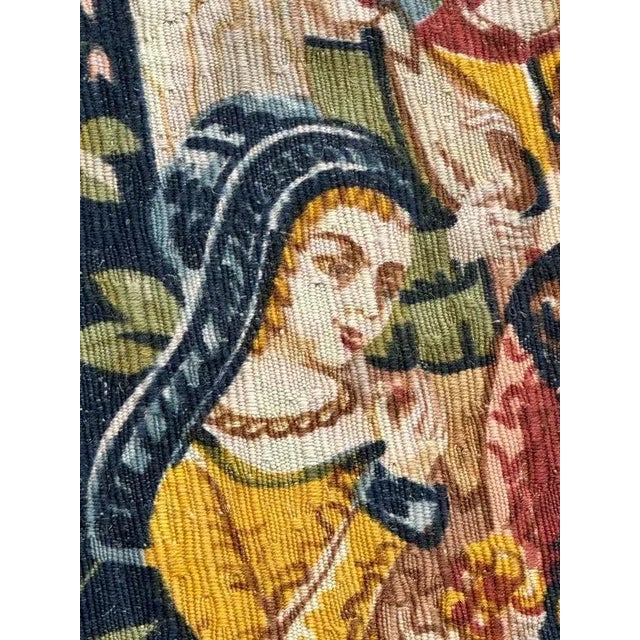 Vintage French Screen Printed Tapestry, 1970s For Sale - Image 13 of 18