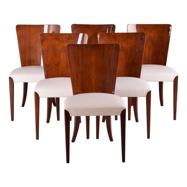 Art Deco Chairs attributed to J. Halabala for Up Závody, Czech, 1940s, Set of 6 For Sale
