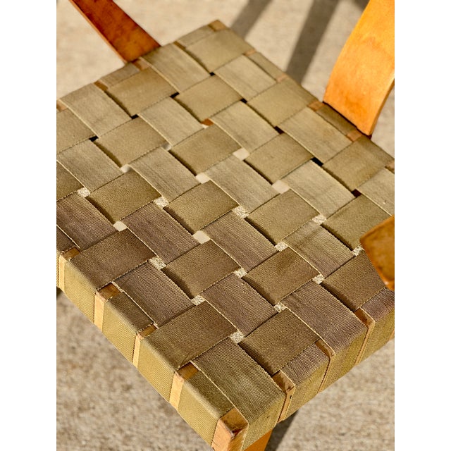 Circa 1950 Mid Century Modern Attributed Style Russell Spanner "Ruspan" Strap Chair For Sale - Image 6 of 7