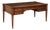 Antique Louis XVI Style French Desk With Brown Leather Top For Sale