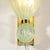 2020s Pair of Modernist Pale Jade Hand-Blown Murano Glass Sconces W/ Brass Fitting For Sale - Image 5 of 12