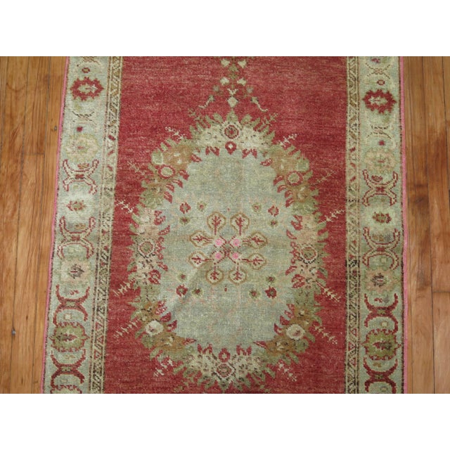Vintage Oushak Runner - 3'3" x 12'8" For Sale In New York - Image 6 of 6