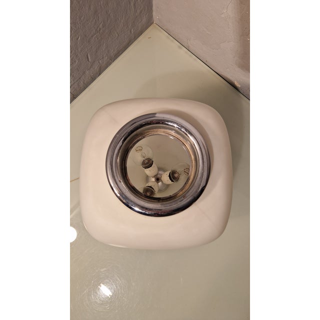 Flower Lamp in Chromed Brass and Glass from Valenti Luce, 1960s For Sale - Image 6 of 10