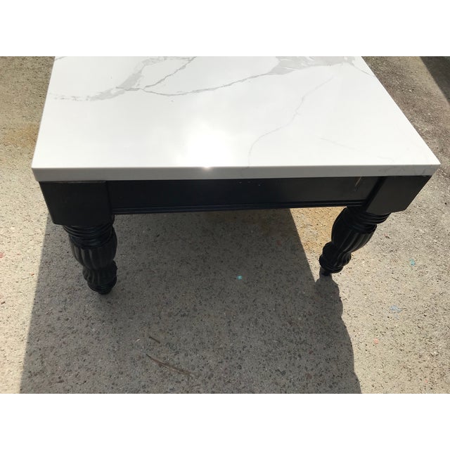 Late 20th Century Classic Vintage Marble Top Coffee Table Chairish