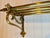 Antique Pullman Railroad Brass Hat and Coat Shelf With Retaining Scrolls, C. 1905-1925 For Sale - Image 11 of 12