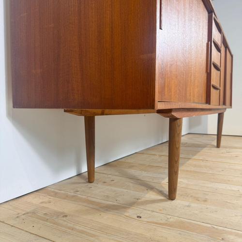 Wood Danish Four-Drawer Teak Sideboard, 1960s For Sale - Image 7 of 9