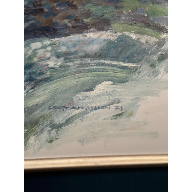 Bengt Andersson Råssbyn, Large Telemarken, Gausta, 1975, Oil on Canvas, Framed For Sale - Image 7 of 18