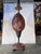 Wood Baroque Curiosity Cabinet Faux Rouge Marble Hand Painted Faux Ostrich Egg Candelholder For Sale - Image 7 of 10