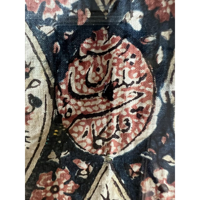 1970s Large Vintage Hand‑Painted Yazd Silk Textile (1970s) — Architectural & Figurative Persian Fine Art For Sale - Image 5 of 6