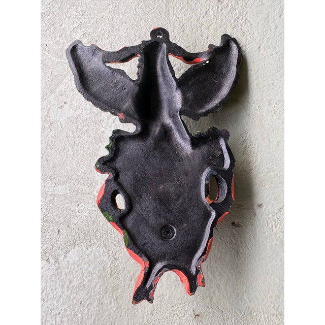 Vintage Patriotic Eagle Match-Safe Wall Pocket / Planter With American Shield For Sale - Image 9 of 9