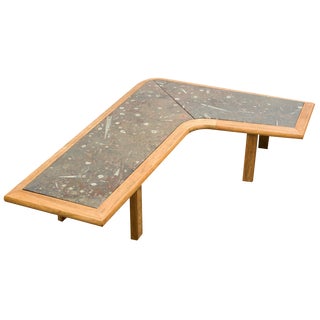Boomerang Coffee Table in Marble, 1970s For Sale