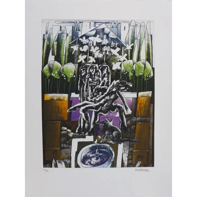 Eugenio CHICANO La jaula de los pájaros, 2000 Etching and aquatint on Vellum Guarro paper Signed and numbered in pencil by...