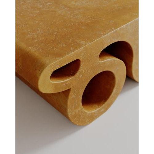 Travertino Giallo Joie Coffee Table by Esther Knopfler For Sale - Image 6 of 18