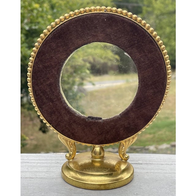 Fine Antique Friedman Silver Co. Guilloche Enamel Gilt Picture Frame Art Deco For Sale - Image 4 of 15