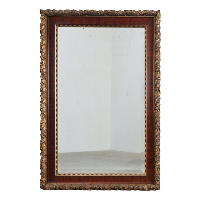 French Classical Mirror with Gilded Details, 1900s For Sale