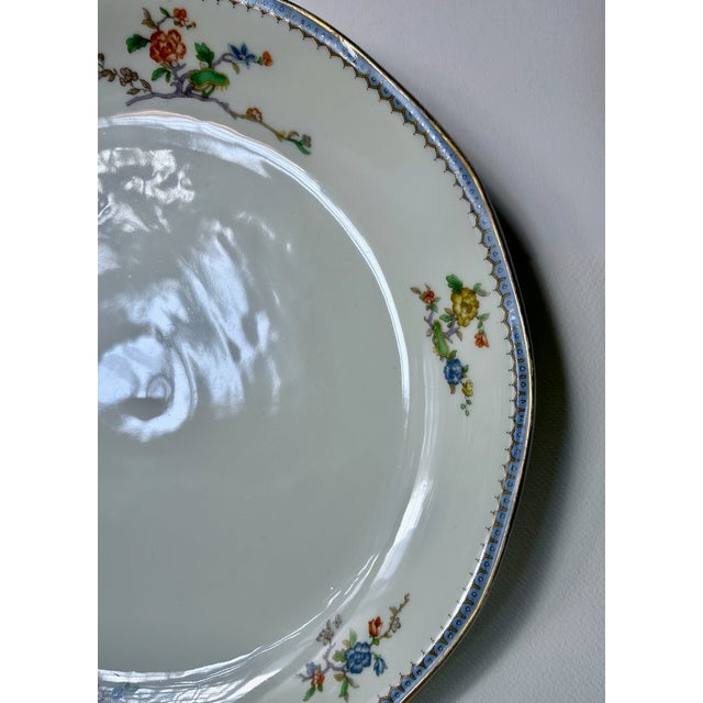 Haviland Limoges Blue Border Porcelain Serving Platter For Sale - Image 11 of 18