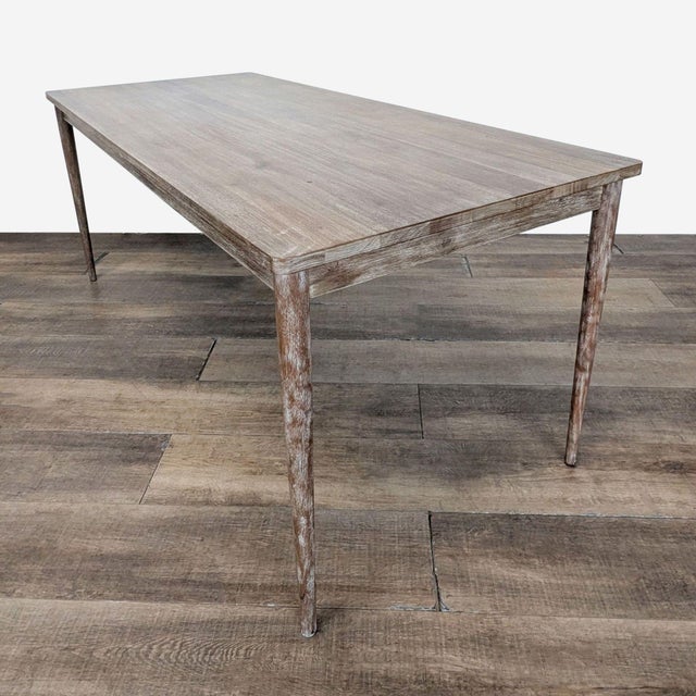 Rustic West Elm Wood Dining Table For Sale - Image 3 of 7
