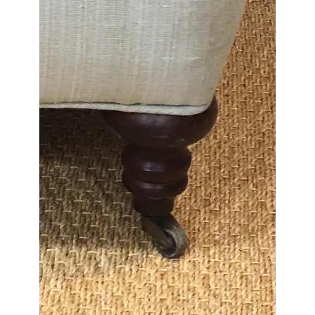 Sofa With Charles of London Arm Upholstered in Colefax & Fowler Linen