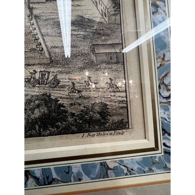 A classic and sophisticated set of four original antique topographical engravings by the renowned Dutch engraver Johannes...