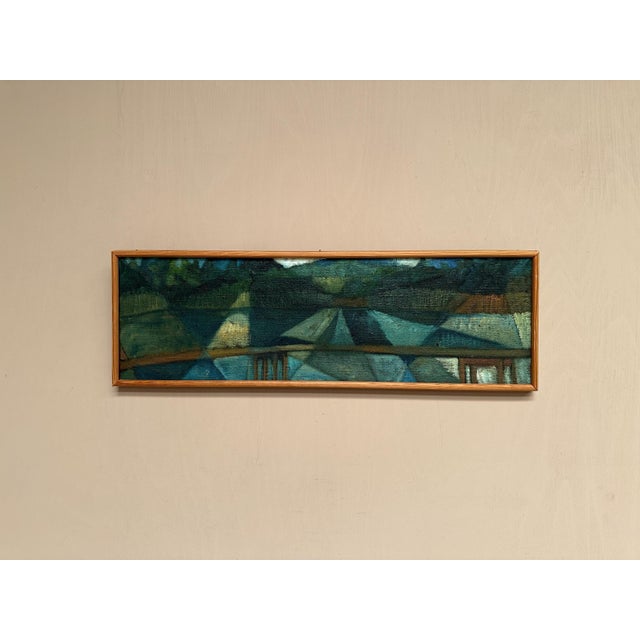 Kjell Lindberg, Ved Bron, 1950s, Oil Painting on Canvas, Framed For Sale - Image 15 of 15