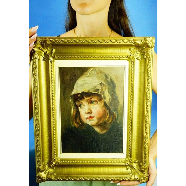 MEASUREMENTS (including frame): Height: 43.3 cm; Width: 34.5 cm; Depth: 5 cm; Weight: 1.279 kg Item : Extraordinary oil on...