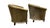 Art Deco Pair of Vintage Library Barrel Chairs in Dark Green Fabric For Sale - Image 3 of 6